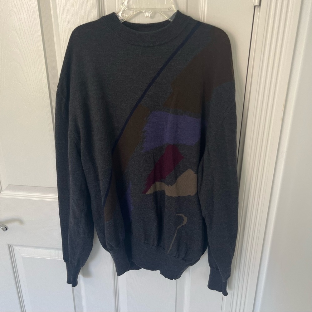 VINTAGE MONDO DI MARCO Men’s 80’s Italian Wool Pullover Sweater | Medium